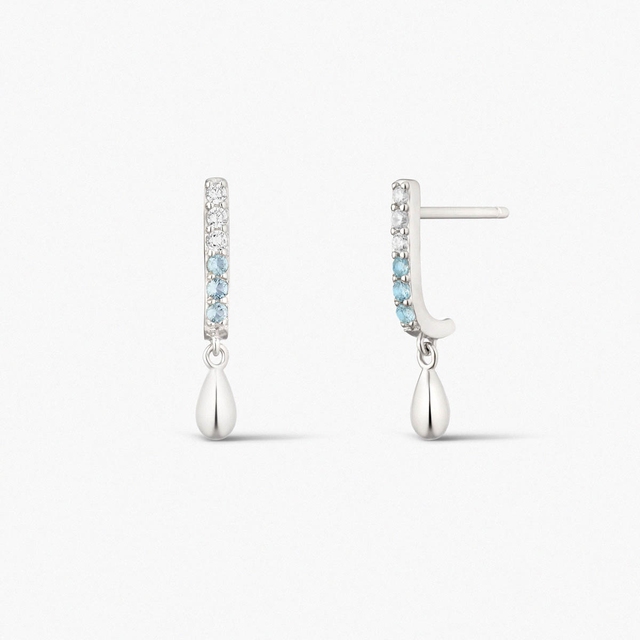 Kolczyki srebrne Balerina