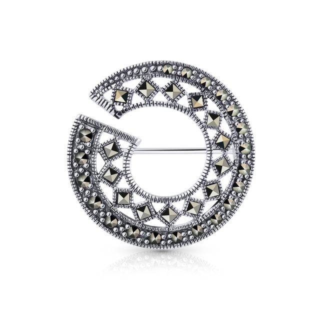 Broszka srebrna W.KRUK