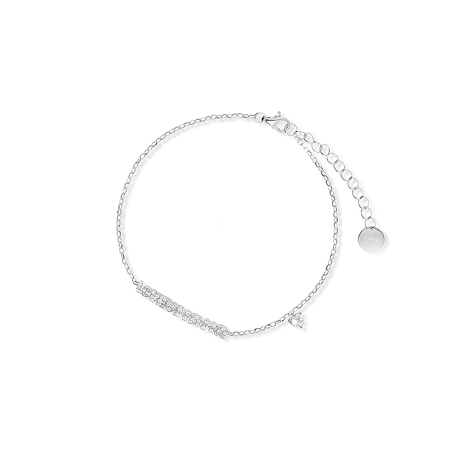 Bransoleta srebrna z cyrkoniami Love Mama