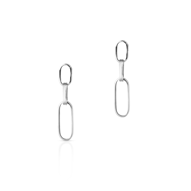 Kolczyki srebrne o splocie pancerki