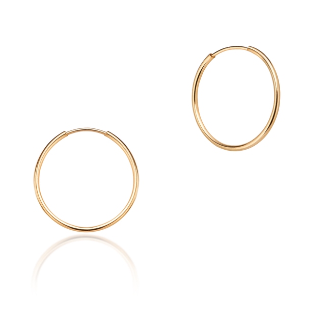 Kolczyki złote koła