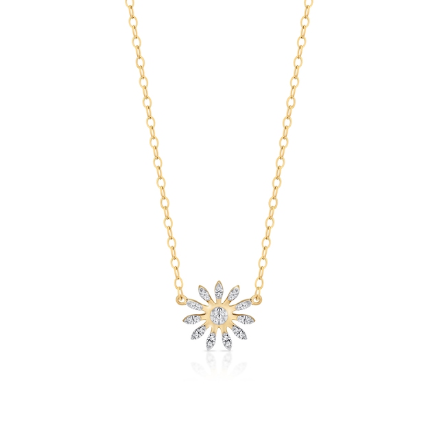 Naszyjnik złoty z diamentami