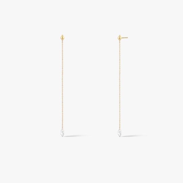 Kolczyki złote z cyrkonią