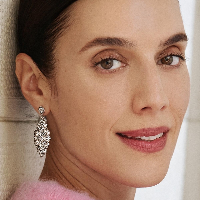 Kolczyki srebrne Royal Star