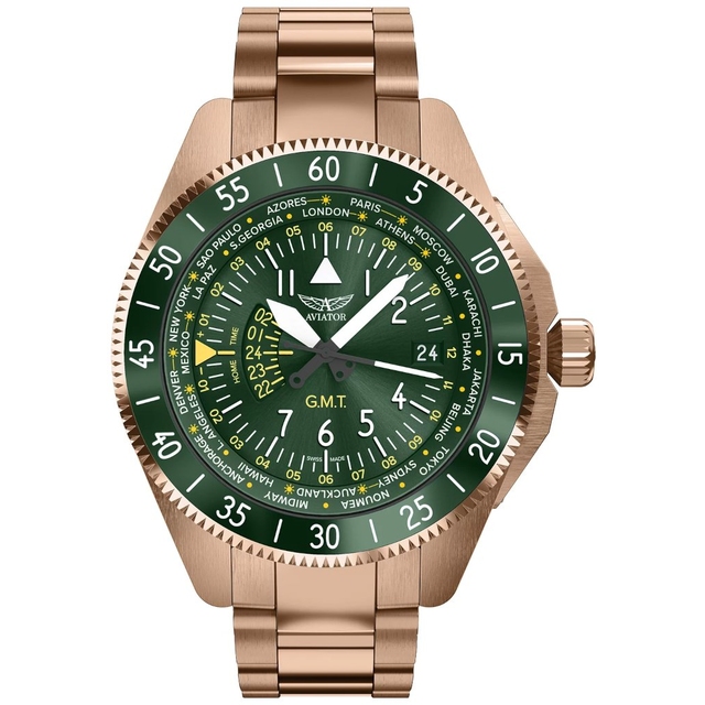ZEGAREK AVIATOR AIRACOBRA GMT