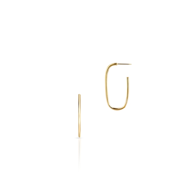 Kolczyki złote geometryczne