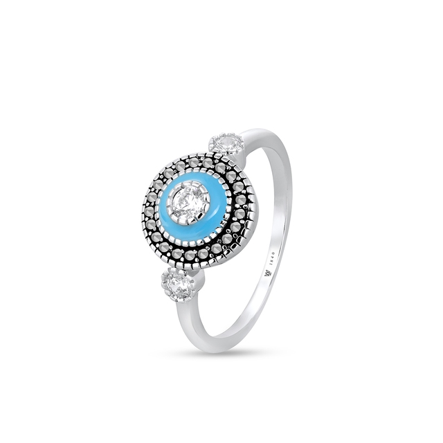 Pierścionek srebrny Retro