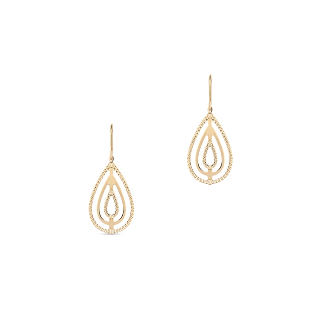 Kolczyki złote ażurowe