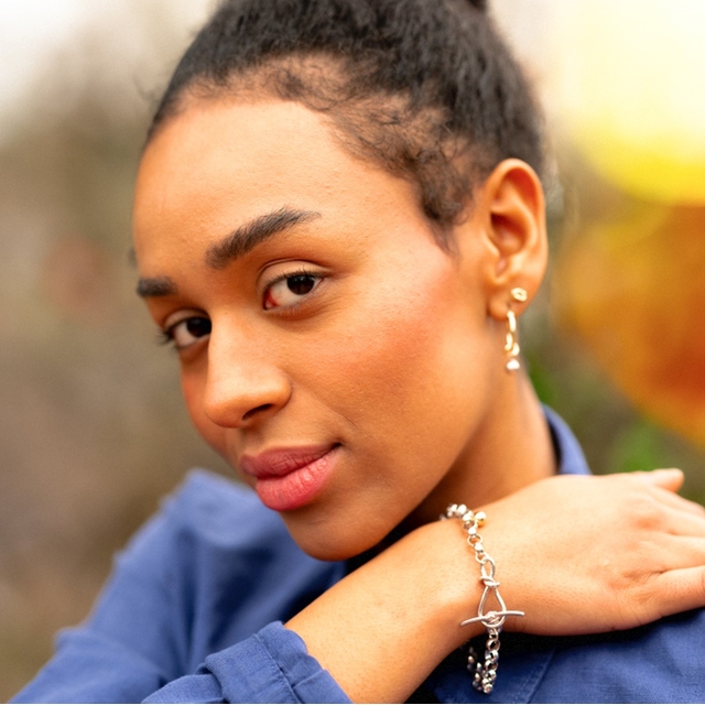 Bransoleta srebrna Felicita