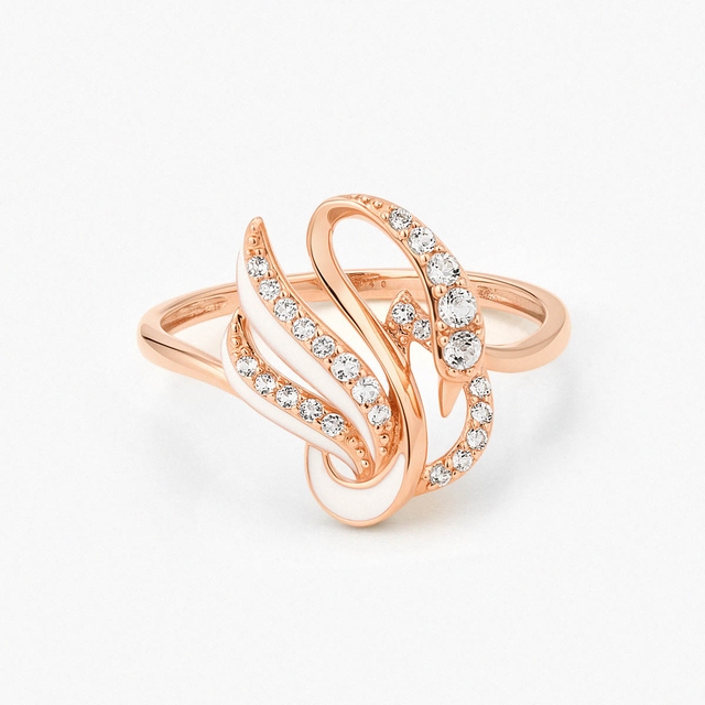 Pierścionek złoty Balerina