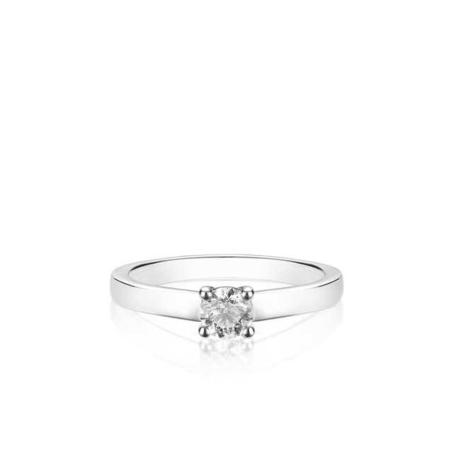 Pierścionek zaręczynowy złoty Szczęśliwy