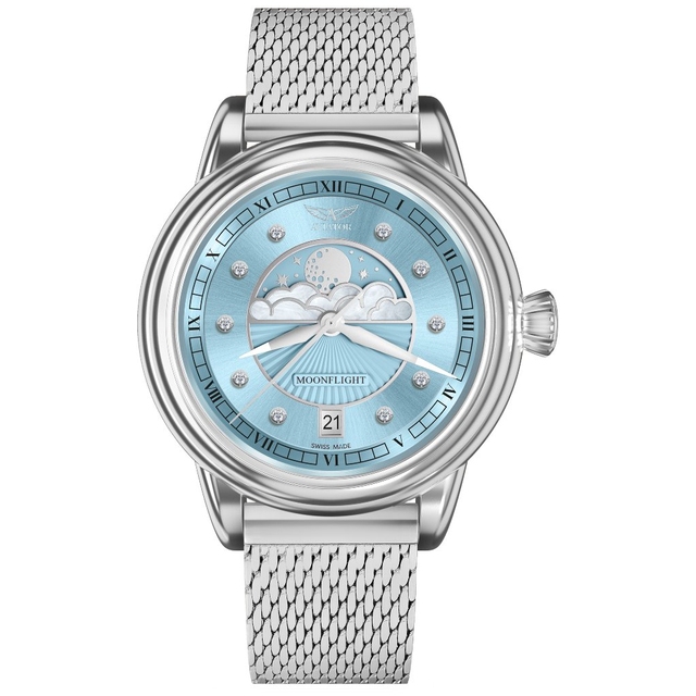 ZEGAREK AVIATOR DOUGLAS MOONFLIGHT DIAMOND EDITION