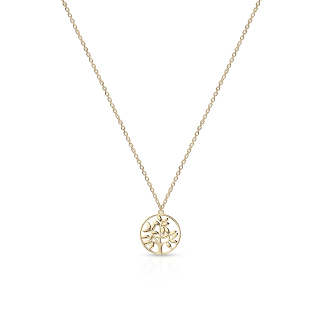 Naszyjnik złoty z motywem drzewa