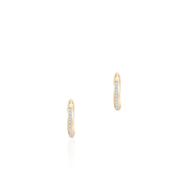 Kolczyki złote z cyrkoniami