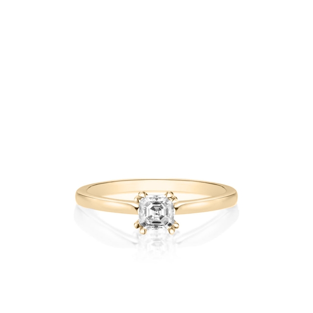 Pierścionek zaręczynowy złoty Królewski