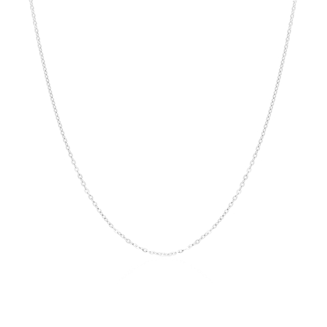 Klasyczny łańcuszek z białego złota