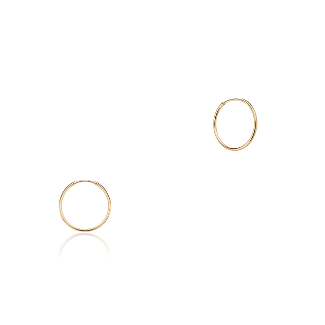 Kolczyki złote koła