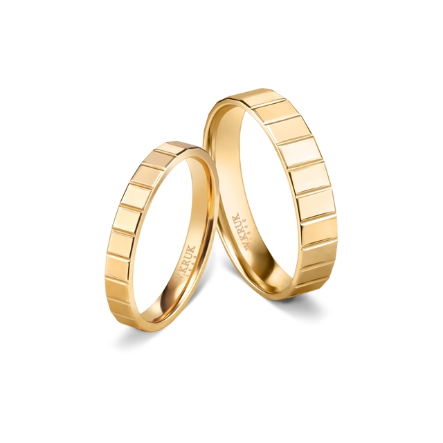 Obrączka złota MIRROR męska