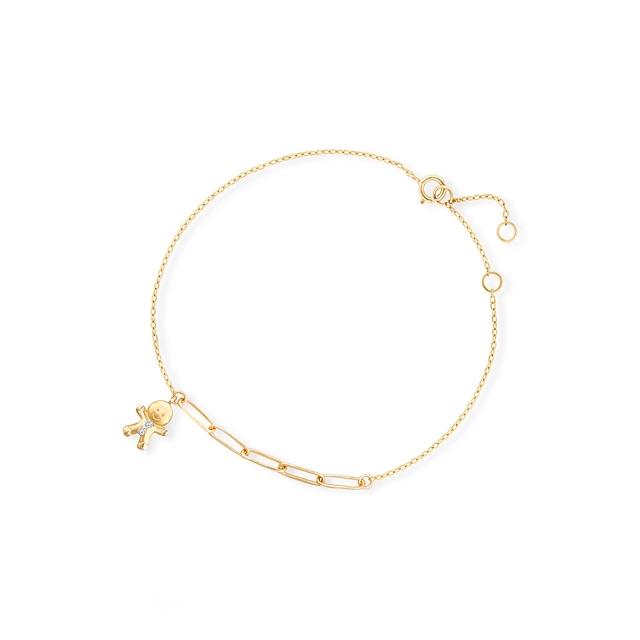 Bransoleta złota z pierniczkiem Holy