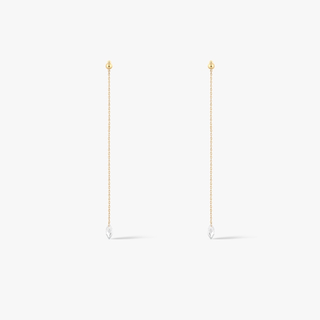 Kolczyki złote z cyrkonią