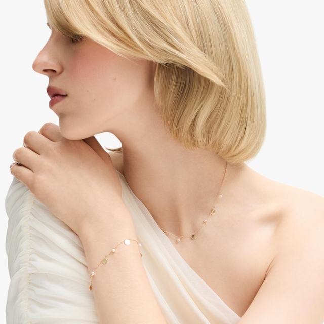 Naszyjnik złoty z perłami