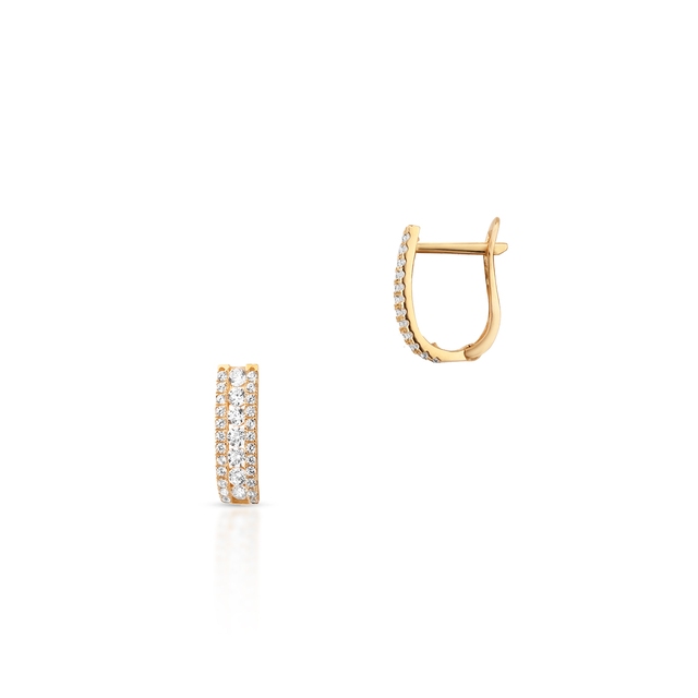 Kolczyki złote z cyrkoniami Ceremonials