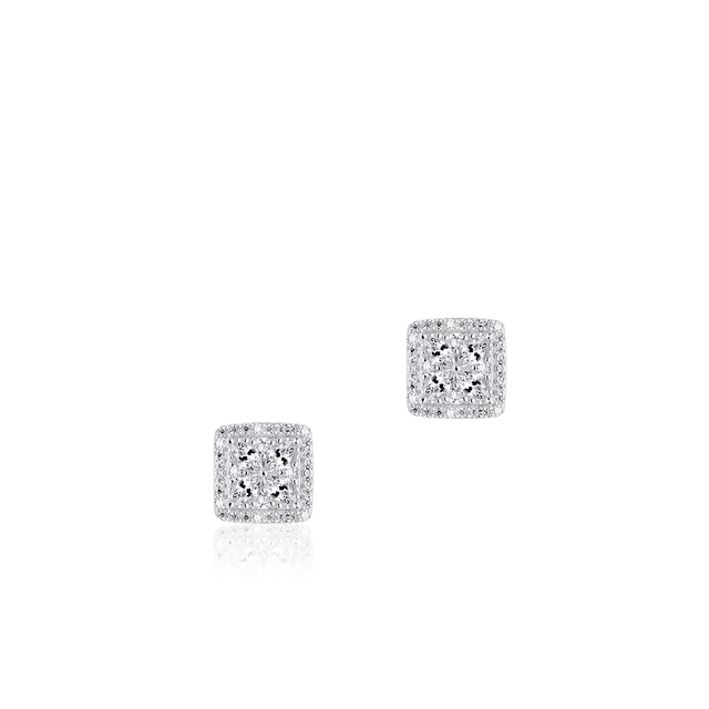 Kolczyki srebrne z cyrkoniami