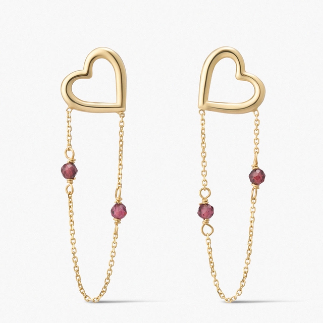 Kolczyki złote Czułość