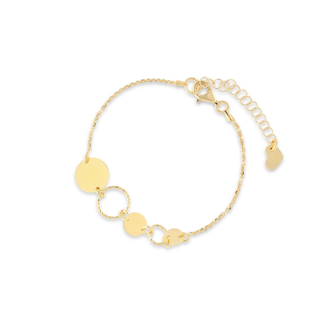 Bransoleta srebrna koła