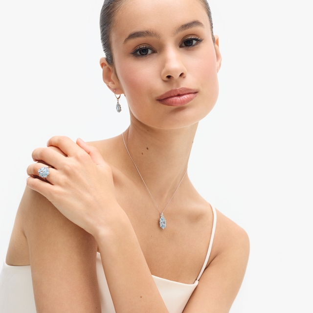 Kolczyki srebrne z topazami Szekspirowska