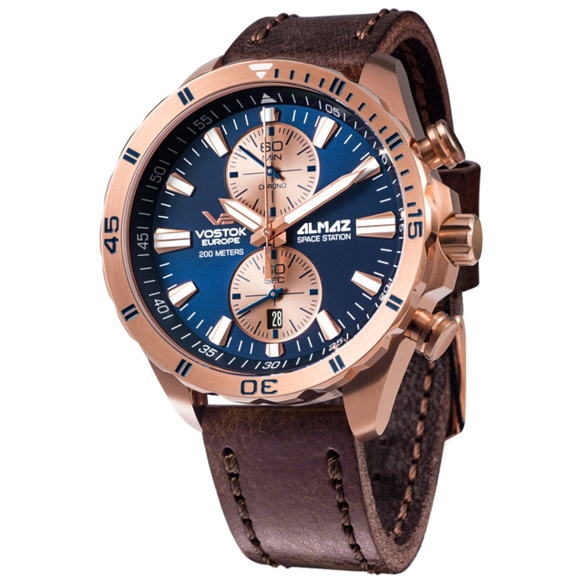 ZEGAREK VOSTOK EUROPE ALMAZ SPACE STATION CHRONO