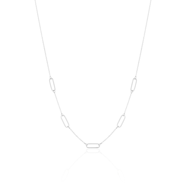 Naszyjnik srebrny geometryczny