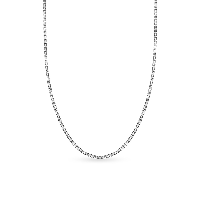 Łańcuszek srebrny kostka