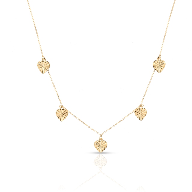 Naszyjnik złoty z motywem serca