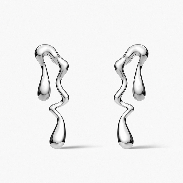 Kolczyki srebrne Modern