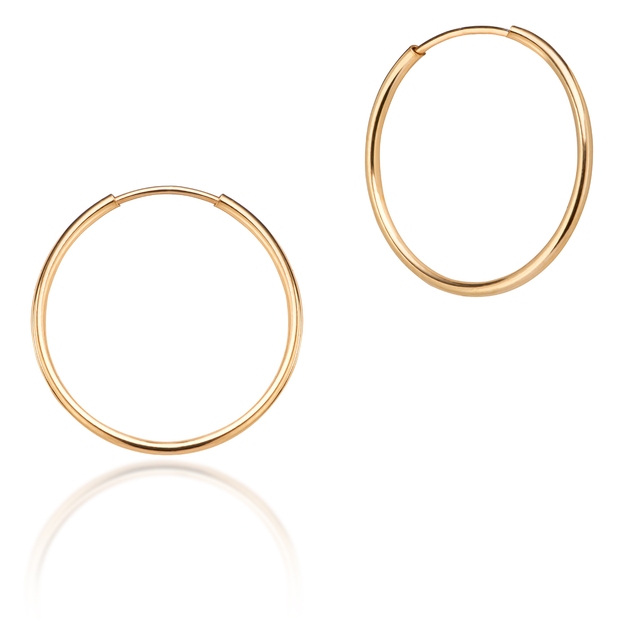 Kolczyki złote koła