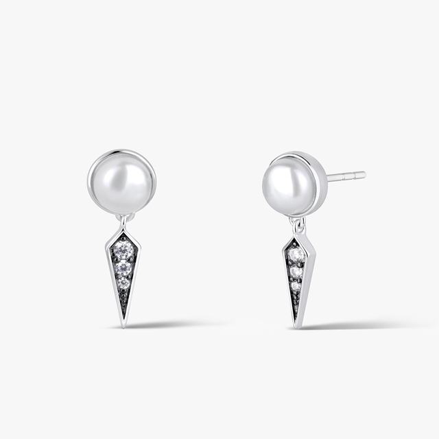 Kolczyki srebrne Royal Star