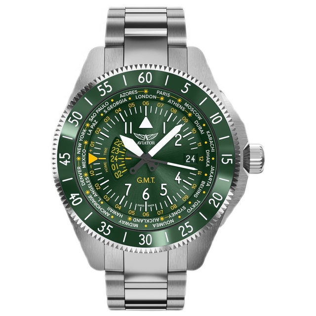 ZEGAREK AVIATOR AIRACOBRA GMT