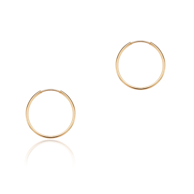 Kolczyki złote koła