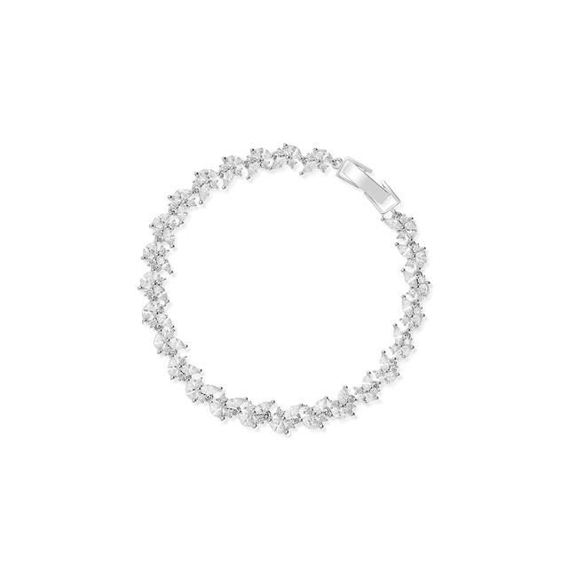 Bransoleta mosiężna z cyrkoniami