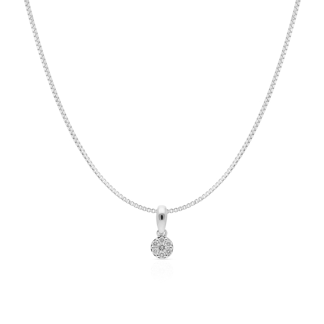 Wisiorek białe złoto z brylantami