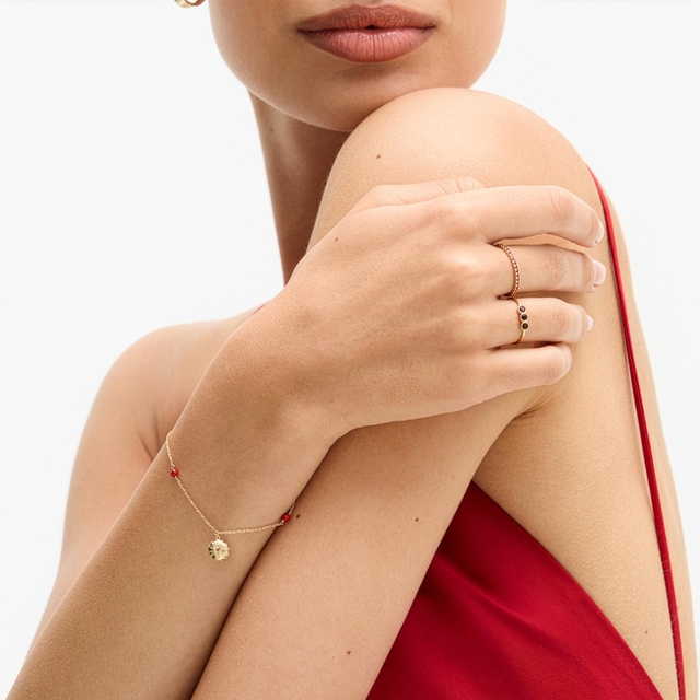 Pierścionek złoty Czułość