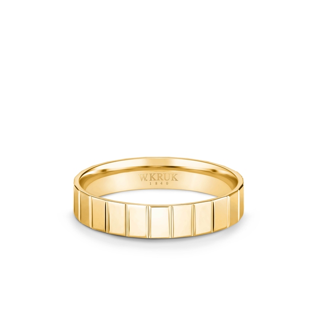 Obrączka złota MIRROR męska