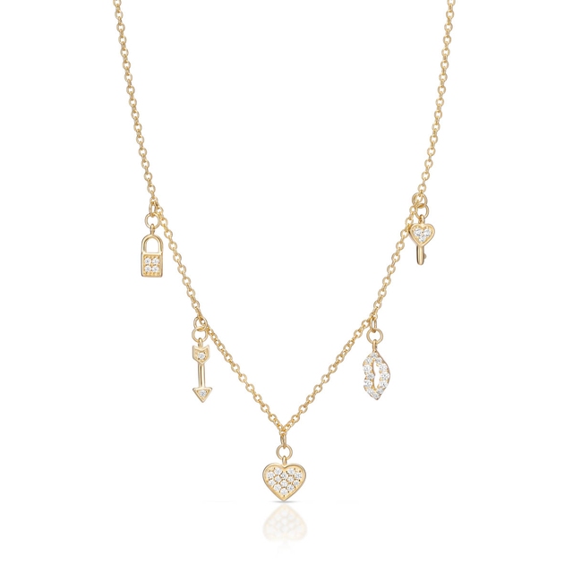 Naszyjnik srebrny pozłacany W.KRUK