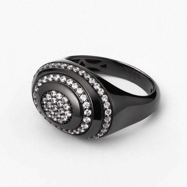 Pierścionek srebrny Meteory