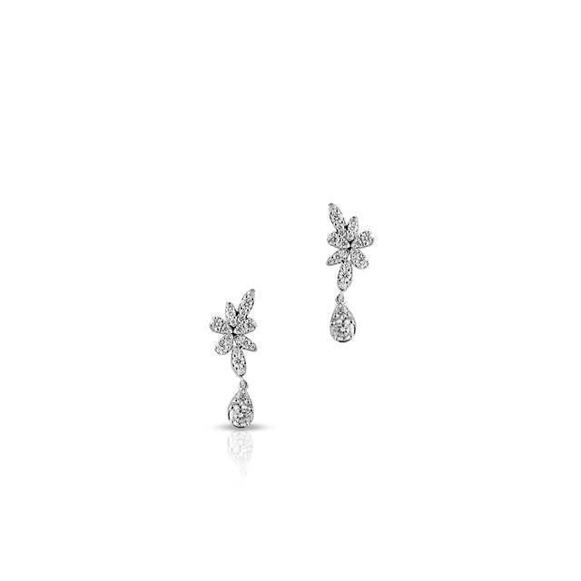 Kolczyki białe złoto z brylantami