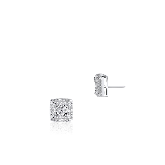 Kolczyki srebrne z cyrkoniami