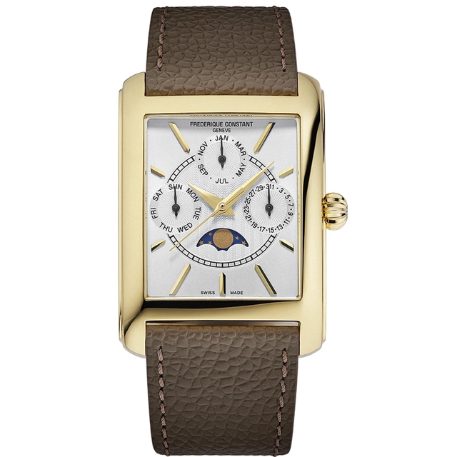 ZEGAREK FREDERIQUE CONSTANT CLASSICS CARREE CALENDAR MOONPHASE