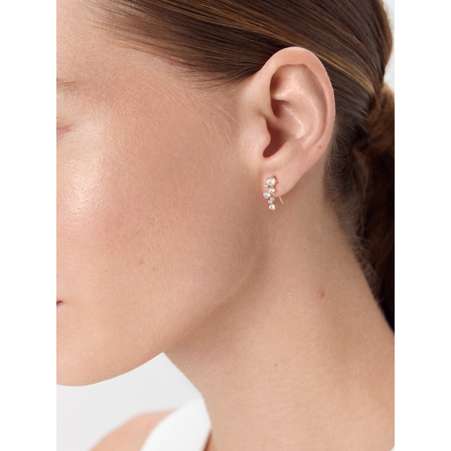 Kolczyki złote z cyrkoniami Ceremonials