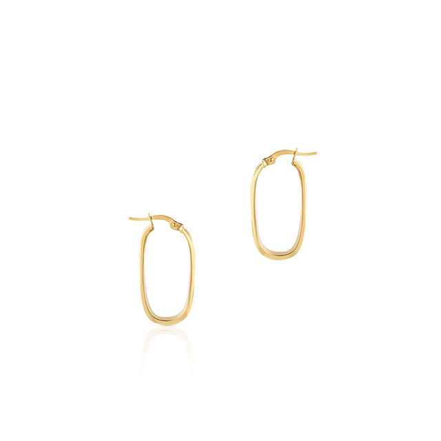 Kolczyki złote geometryczne